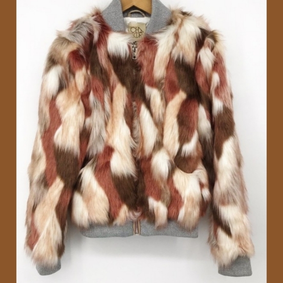 Antropologie Chaser Calico Faux Fur - Picture 8 of 9